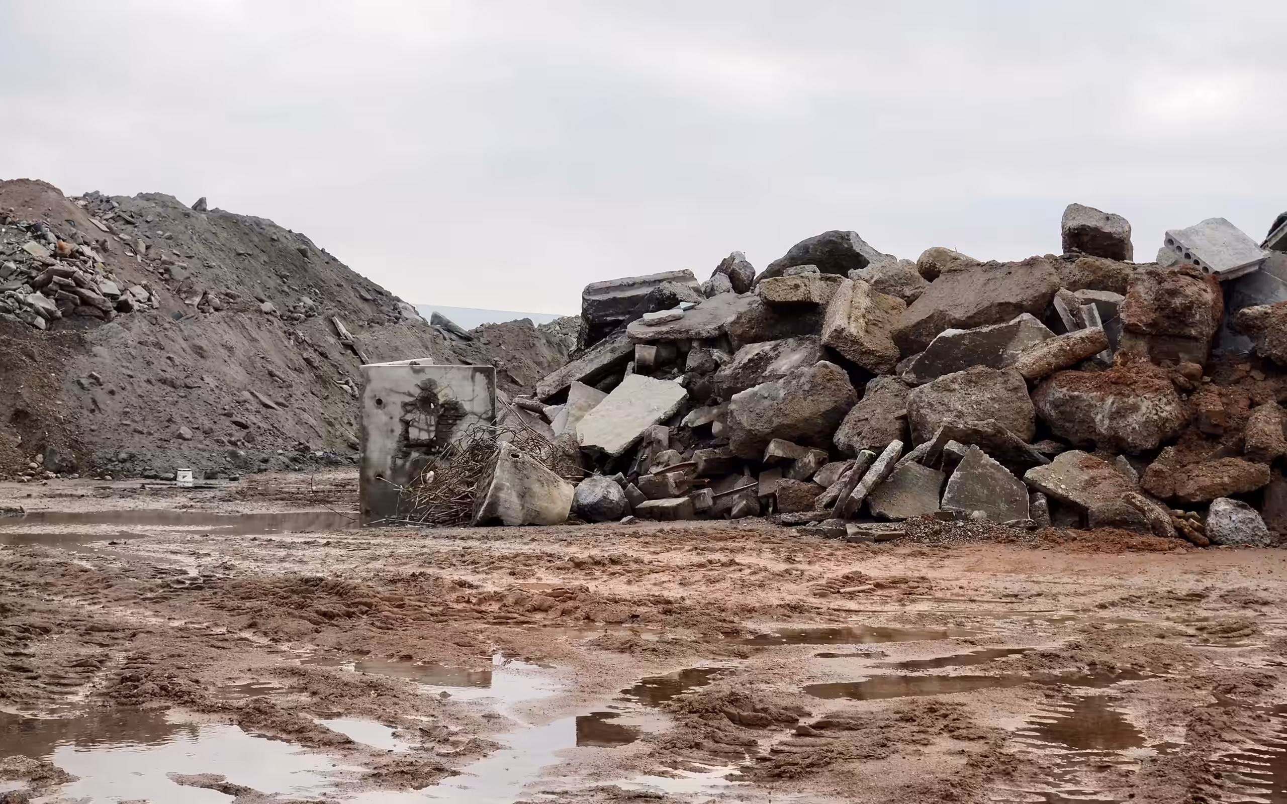 Betonfragmenter