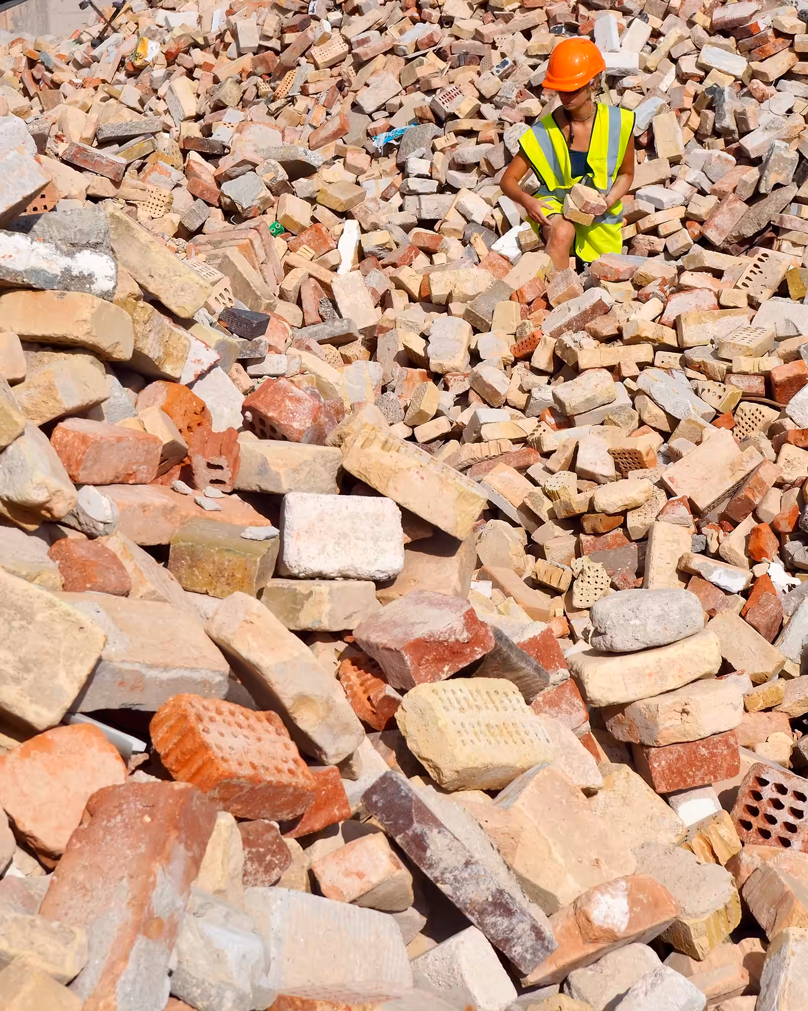 Indsamling af brugte mursten